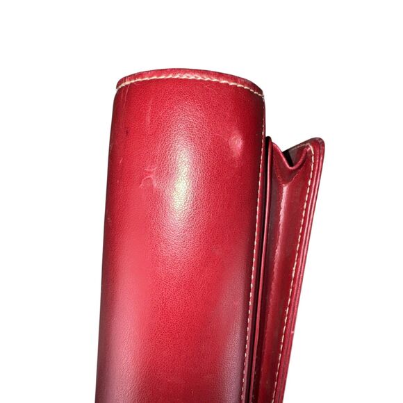 Franklin Covey Classic 7-Ring Planner Faux Leather Red With Handles - Picture 4 of 7